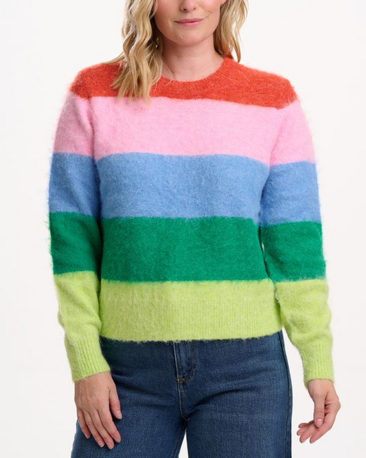Dayna Rainbow Stripes Jumper Sugarhill Brighton
