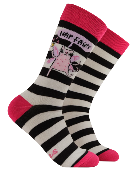 Nap Fairy Cat Crew Socks