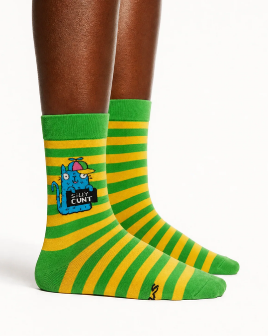 Silly C*nt Cat Crew Socks