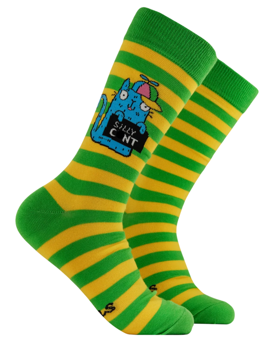 Silly C*nt Cat Crew Socks
