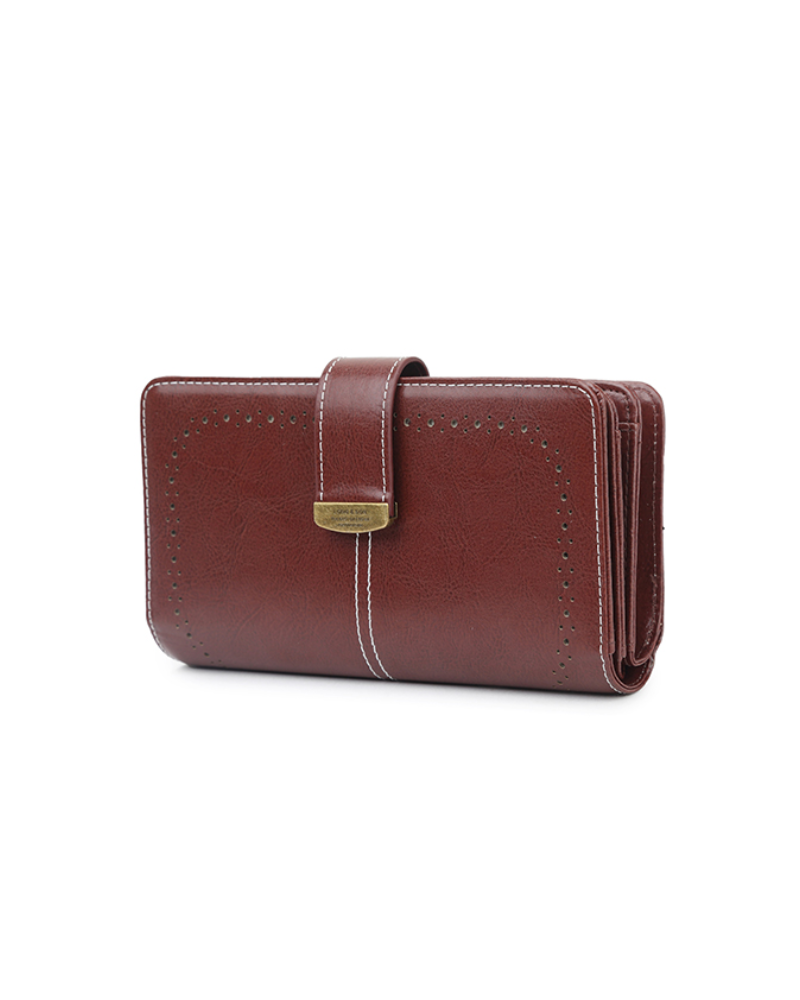 Embossed Long Wallet