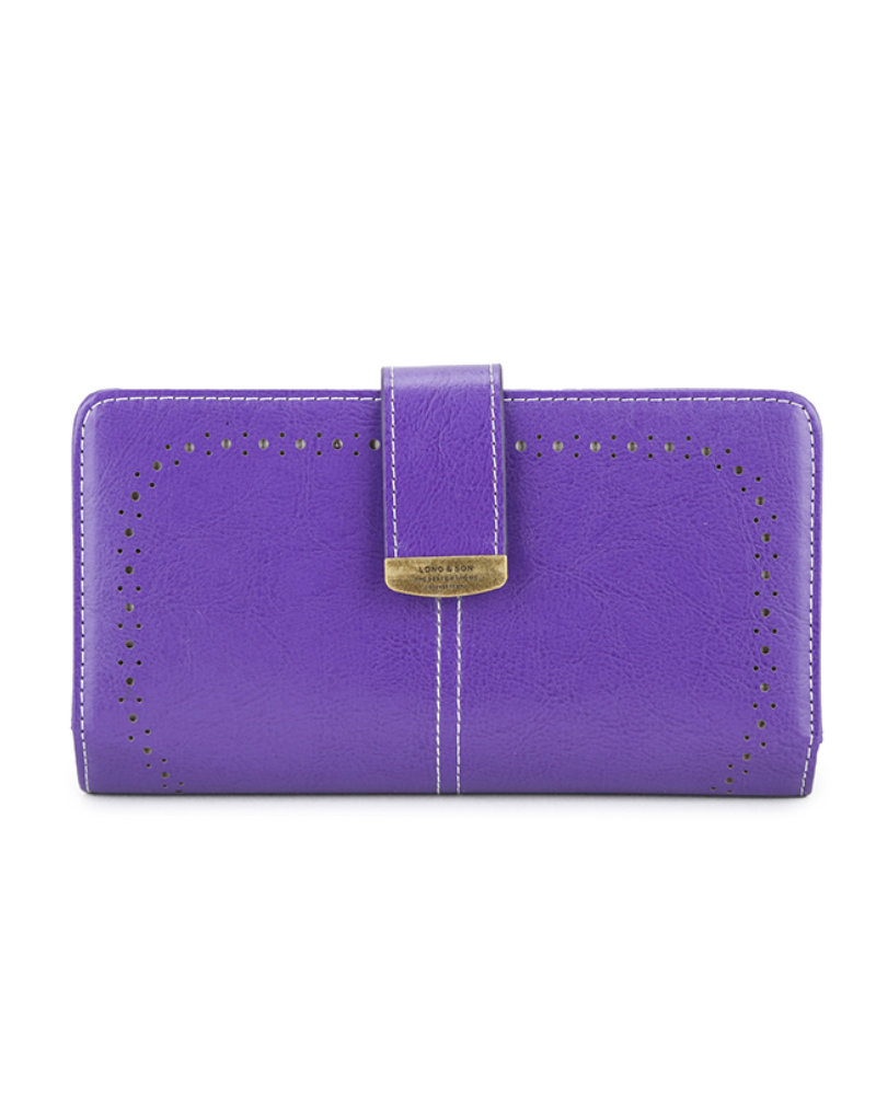 Embossed Long Wallet