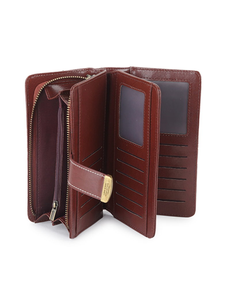 Embossed Long Wallet