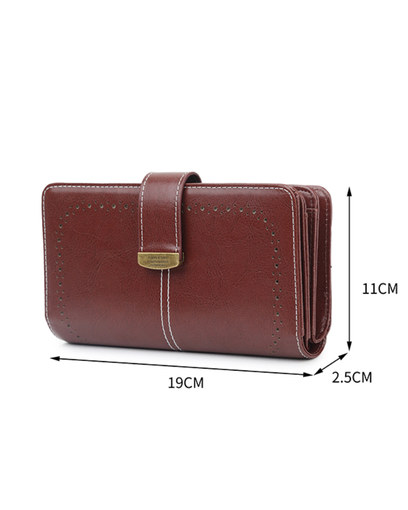 Embossed Long Wallet