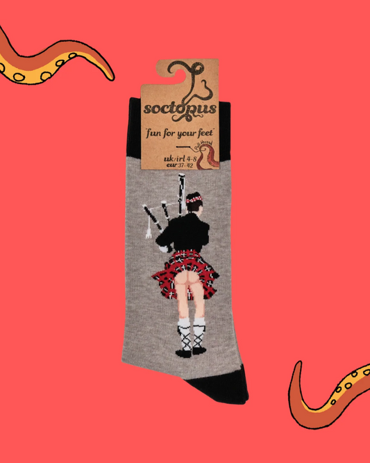 Scottish Kilt Bum Crew Socks