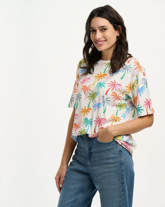 Kinsley Rainbow Palms Relaxed T-Shirt Sugarhill Brighton