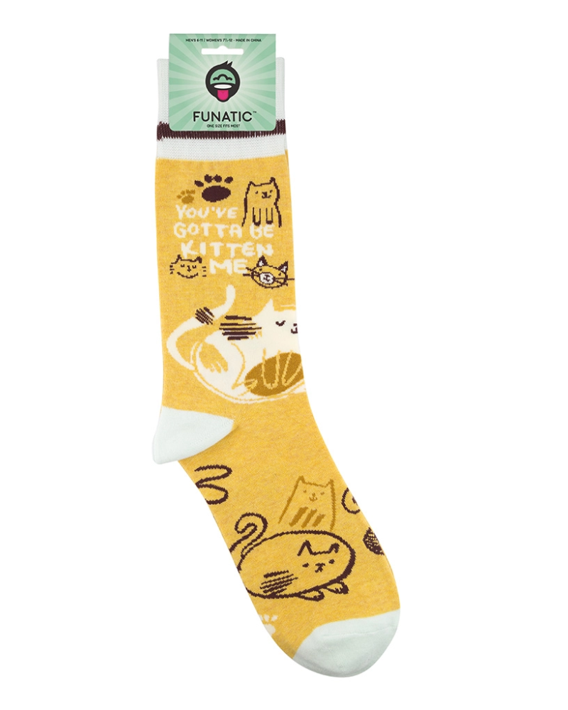 Unisex You’ve Gotta Be Kitten Me Cat Socks
