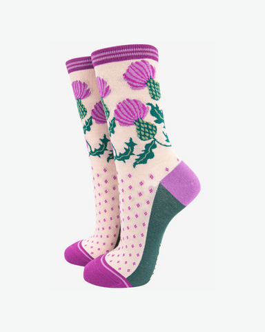 Scottish Thistle | Unisex Bamboo Socks
