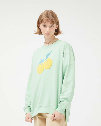 Lemon Boucle Sweatshirt by Compania Fantastica