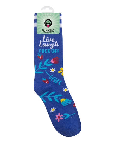 Unisex Live, Laugh, Fuck Off Socks
