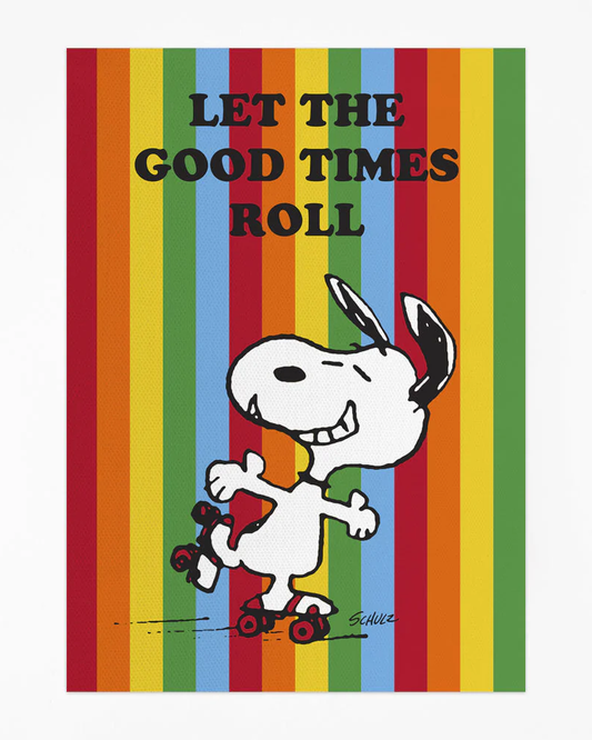 Peanuts Snoopy Good Time Roll Tea Towel