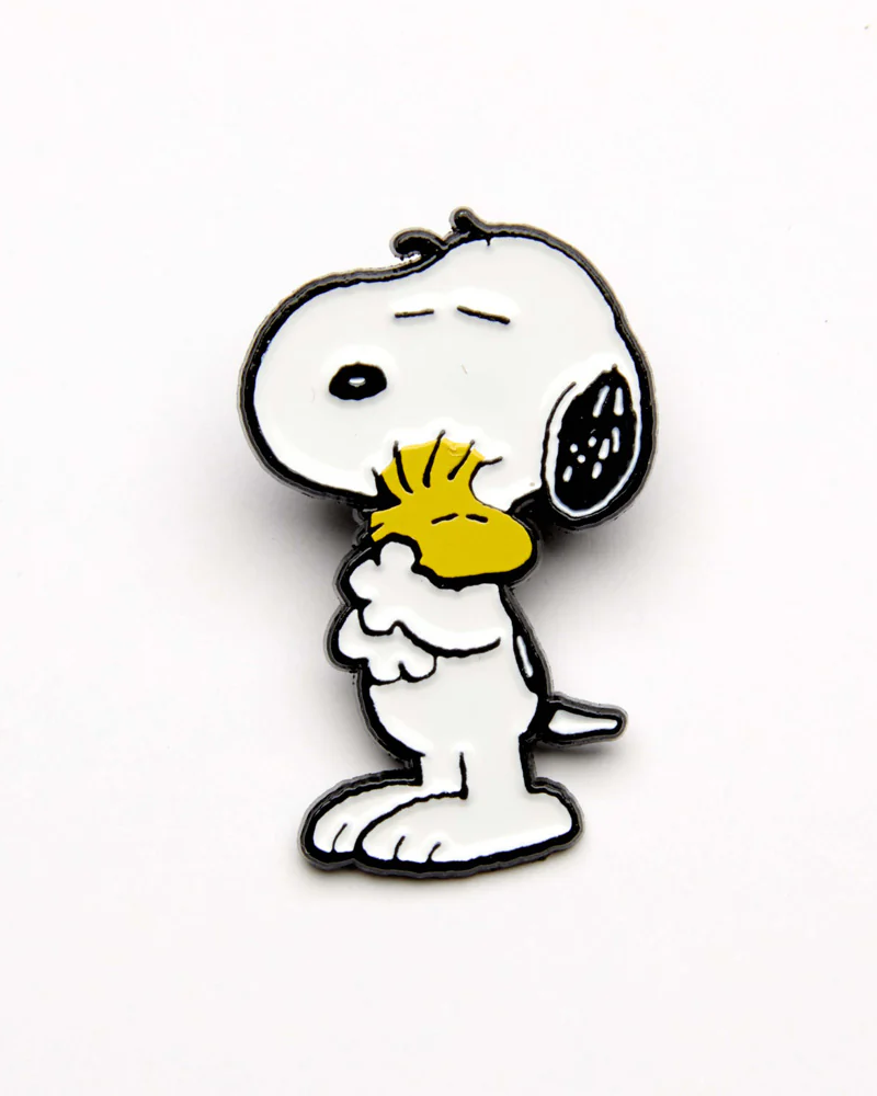 Peanuts Snoopy Woodstock Hug Enamel Pin Badge