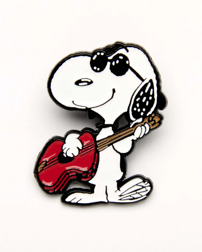 Peanuts Snoopy Guitar Enamel Pin Badge