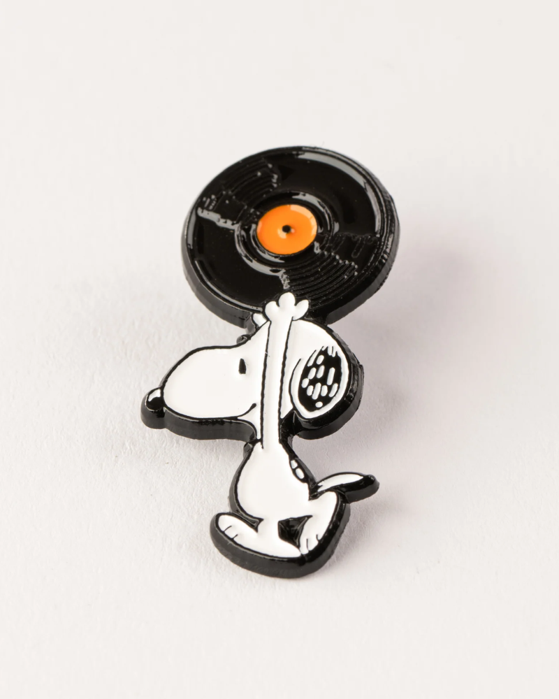 Peanuts Snoopy Music is Life Record Enamel Pin Badge