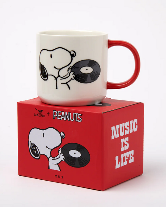 Peanuts Snoopy Music is Life Mug