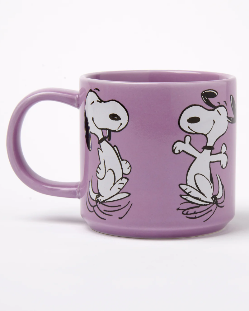 Peanuts Snoopy Happy Dance Lilac Mug