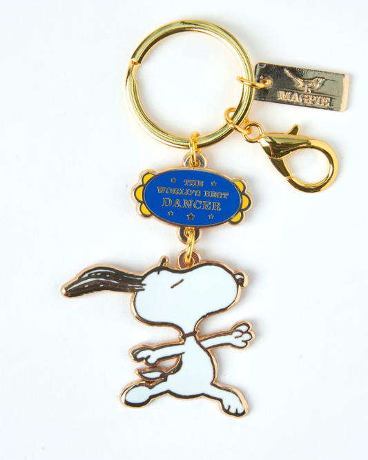 Peanuts Snoopy World's Best Dancer Keyring
