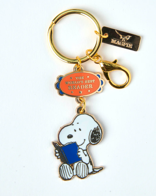 Peanuts Snoopy World's Best Reader Keyring