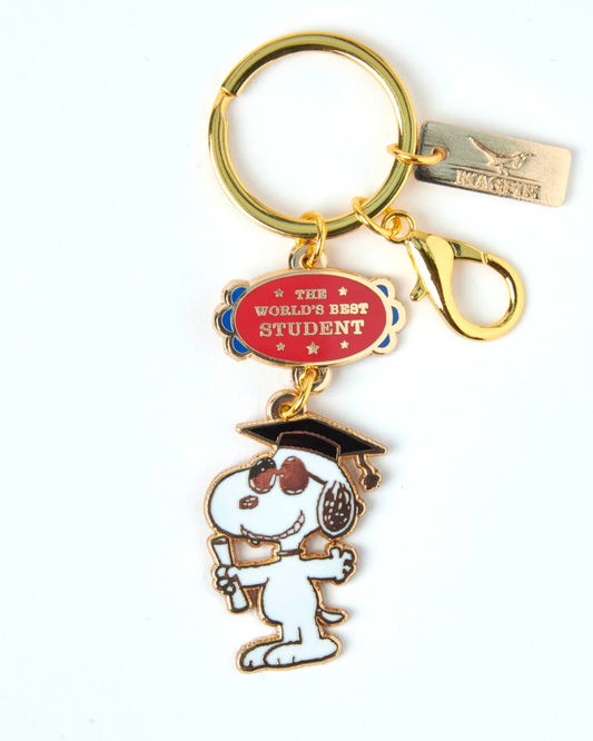 Peanuts Snoopy World's Best Student Keyring