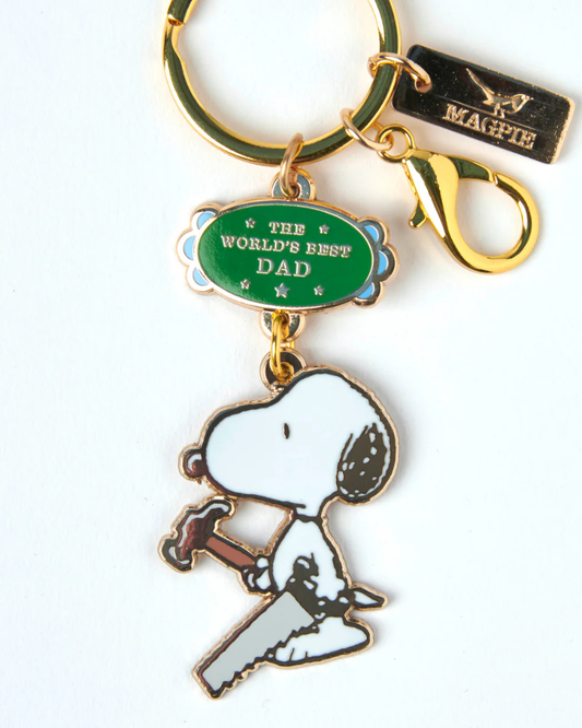 Peanuts Snoopy World's Best Dad Keyring