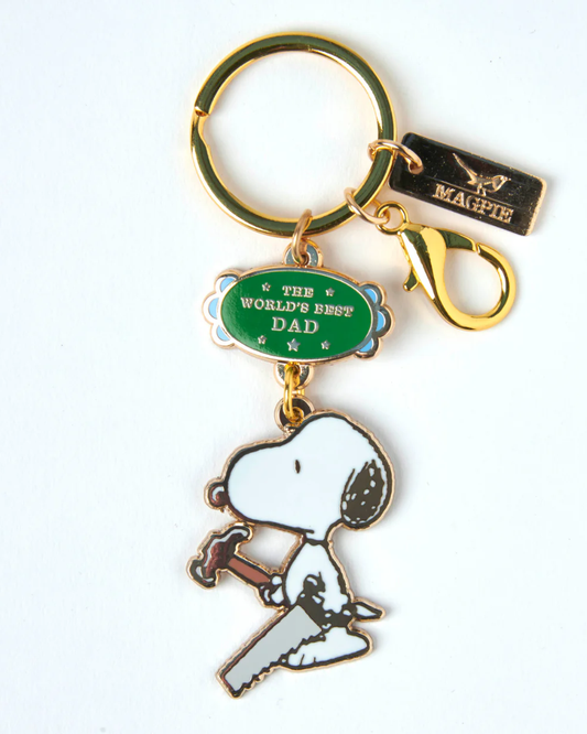 Peanuts Snoopy World's Best Dad Keyring