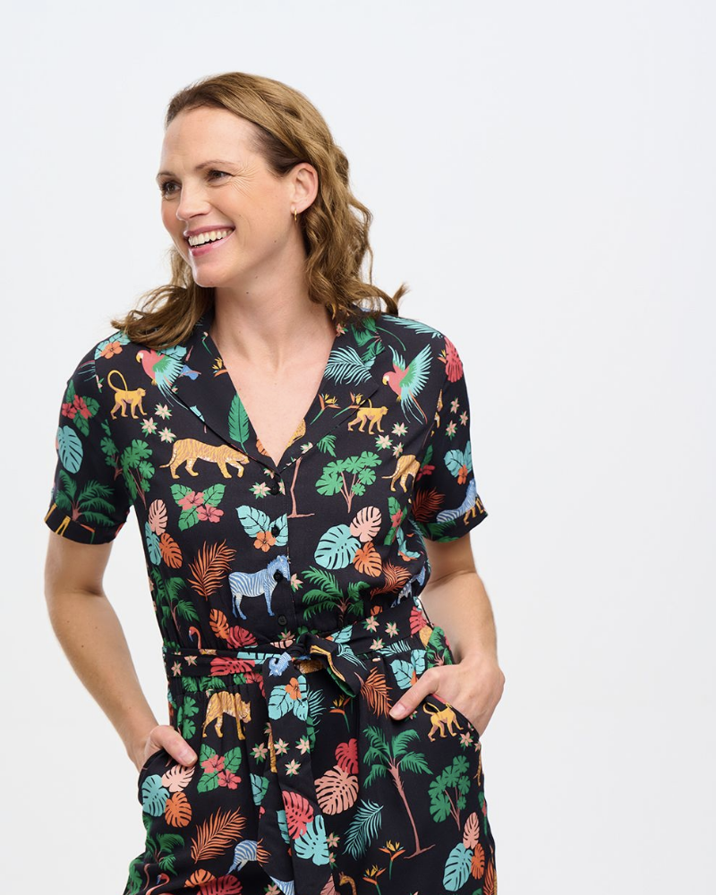 Madison Tropical Safari Jumpsuit Sugarhill Brighton