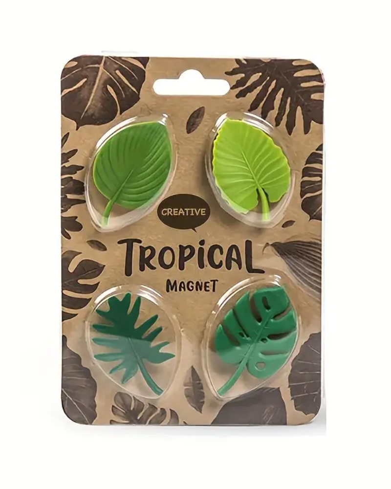 Monstera Plant Leaf Magnet Set