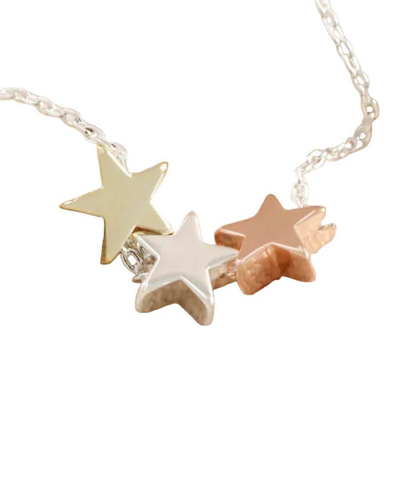 Triple Star Necklace