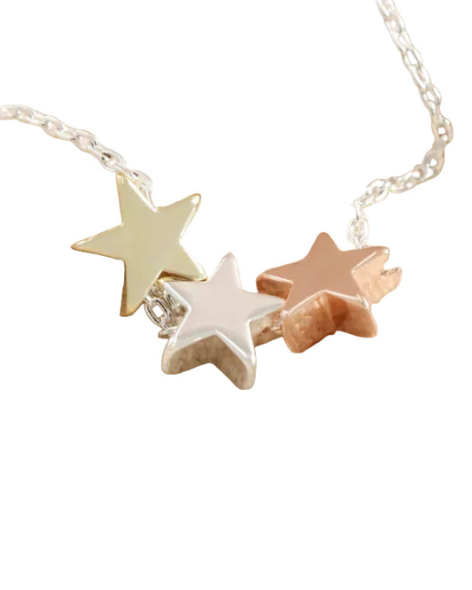 Triple Star Necklace