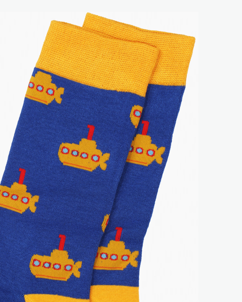 Yellow Submarine Beatles Bamboo Socks