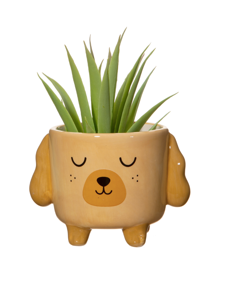 Mini Cockapoo Dog Planter on Legs