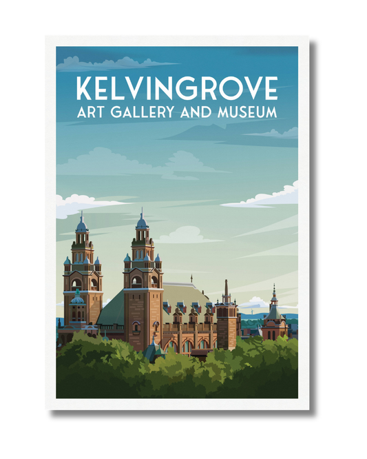 Kelvingrove Art Gallery & Museum Glasgow A4 Print