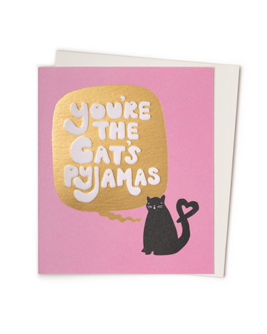Cat's Pyjamas Greeting Card