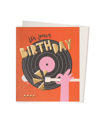 Birthday Grooves Greeting Card