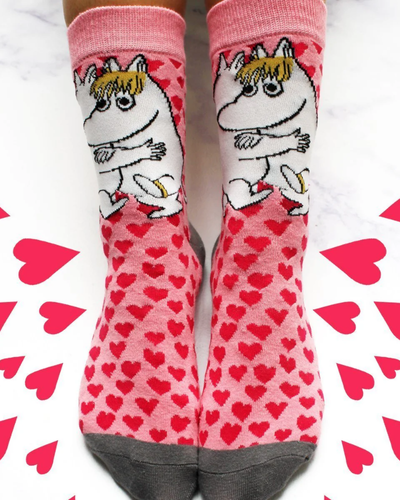 Moomin Love Heart Ladies Socks