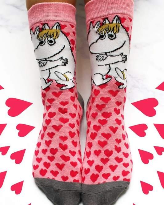 Moomin Love Heart Ladies Socks