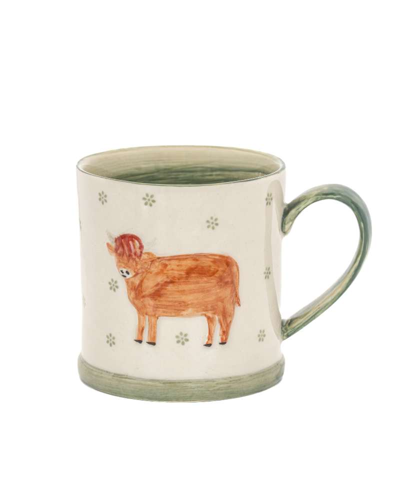 Embossed Highland Cow Mug