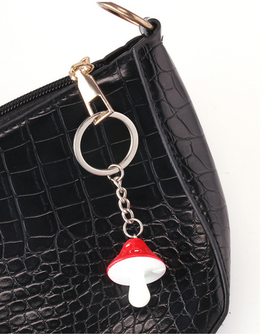 Red Mushroom Toadstool Keyring