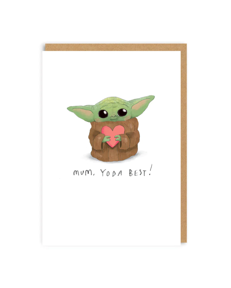Mum, Yoda Best Star Wars Greeting Card
