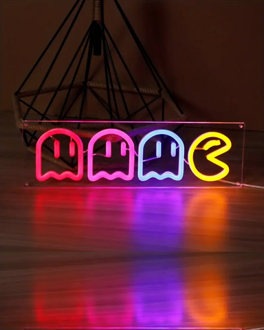 Pacman Arcade Ghost Neon Light