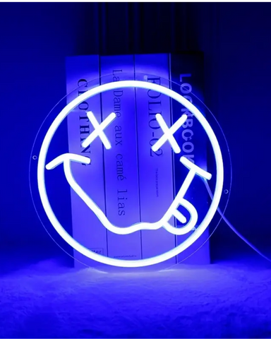 Smiley Nirvana Inspired Neon Light