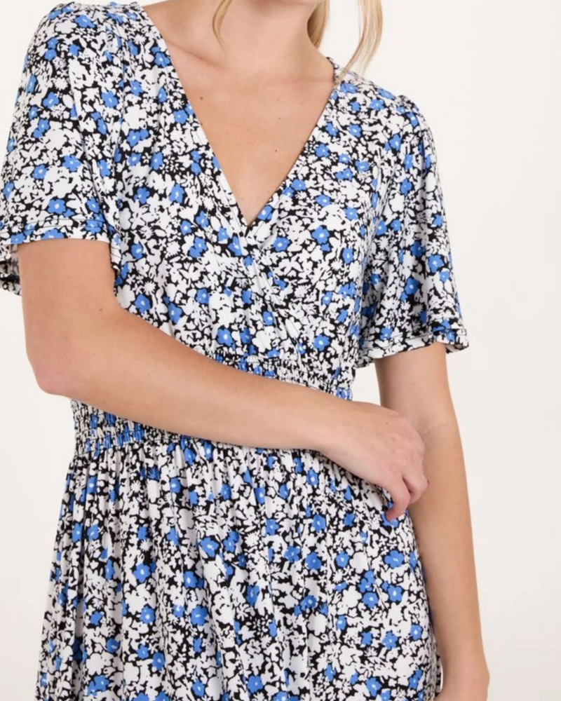 Ditsy Floral Wrap Dress