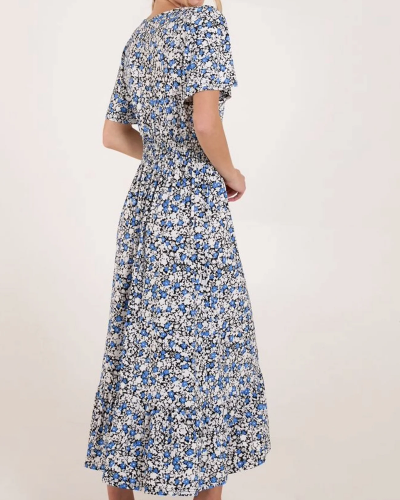Ditsy Floral Wrap Dress