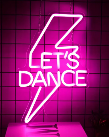 Let's Dance Bowie Inspired Neon Light