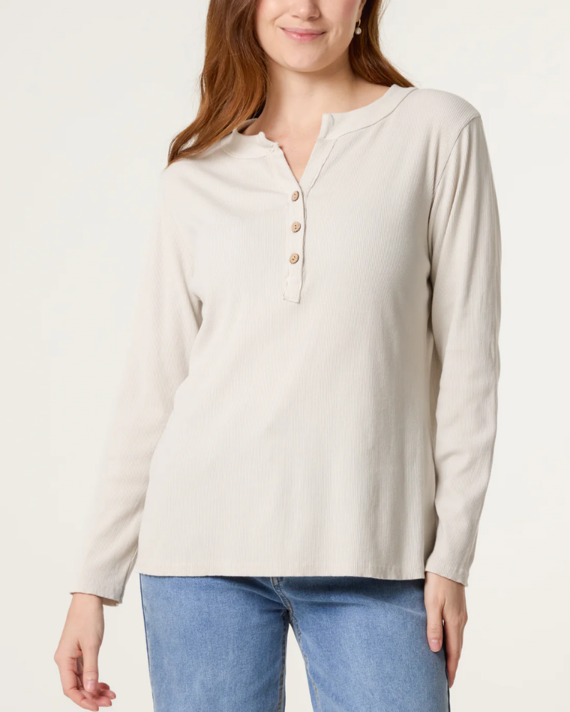 Smiley Face Back Long Sleeve Top