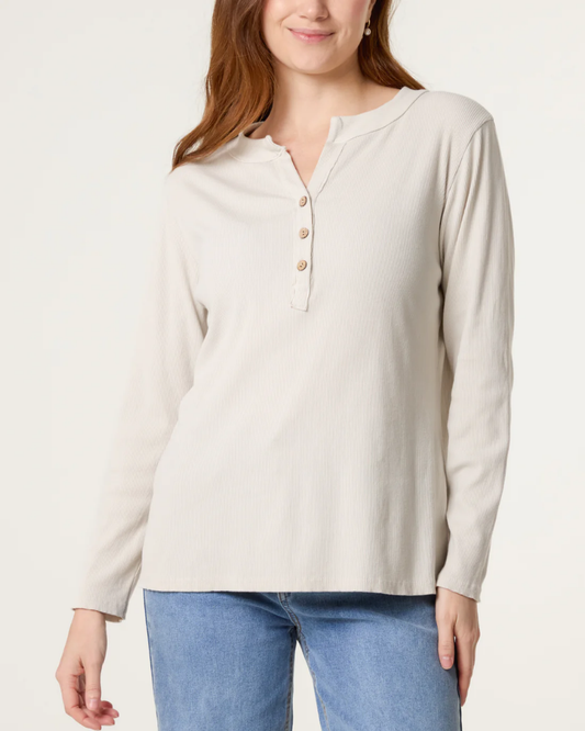 Smiley Face Back Long Sleeve Top