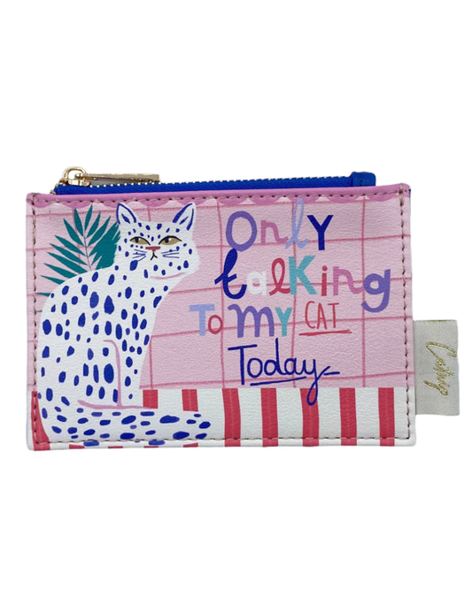 Catnip Only Talking to My Cat Zip Purse
