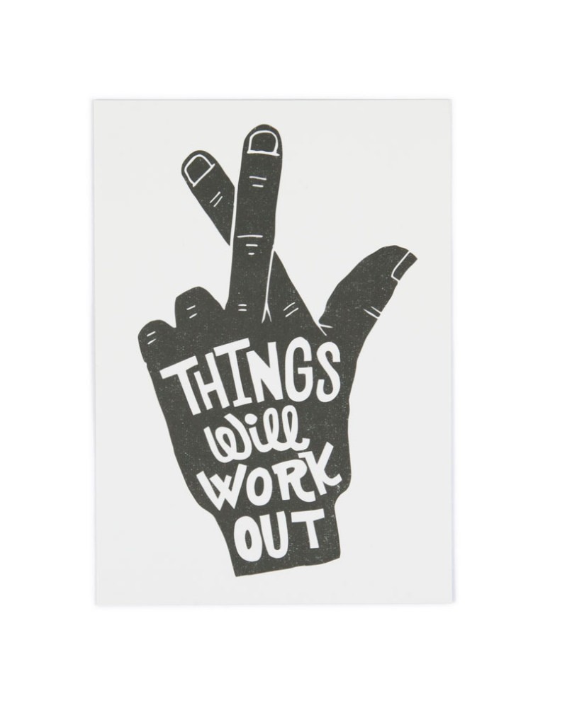 Things Will Work Out Postcard
