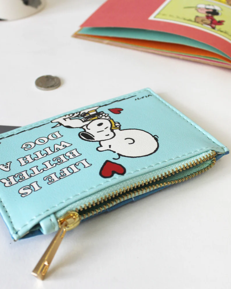Peanuts "Life Is Better With A Dog" Zip Purse