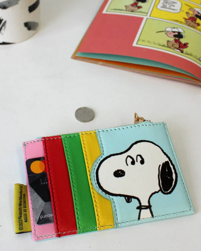 Peanuts Snoopy Be Happy Zip Purse